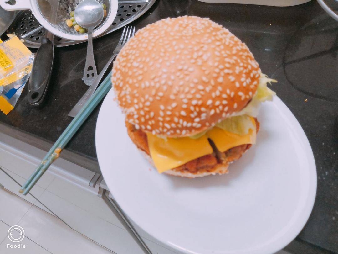 超详细の自制健康汉堡鸡肉饼｜烤箱版田园脆鸡堡#Healthymeals#