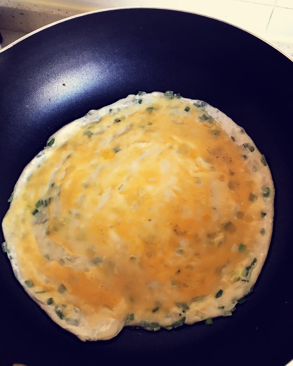 鸡蛋葱油饼                  （更新饼坯保存方法）