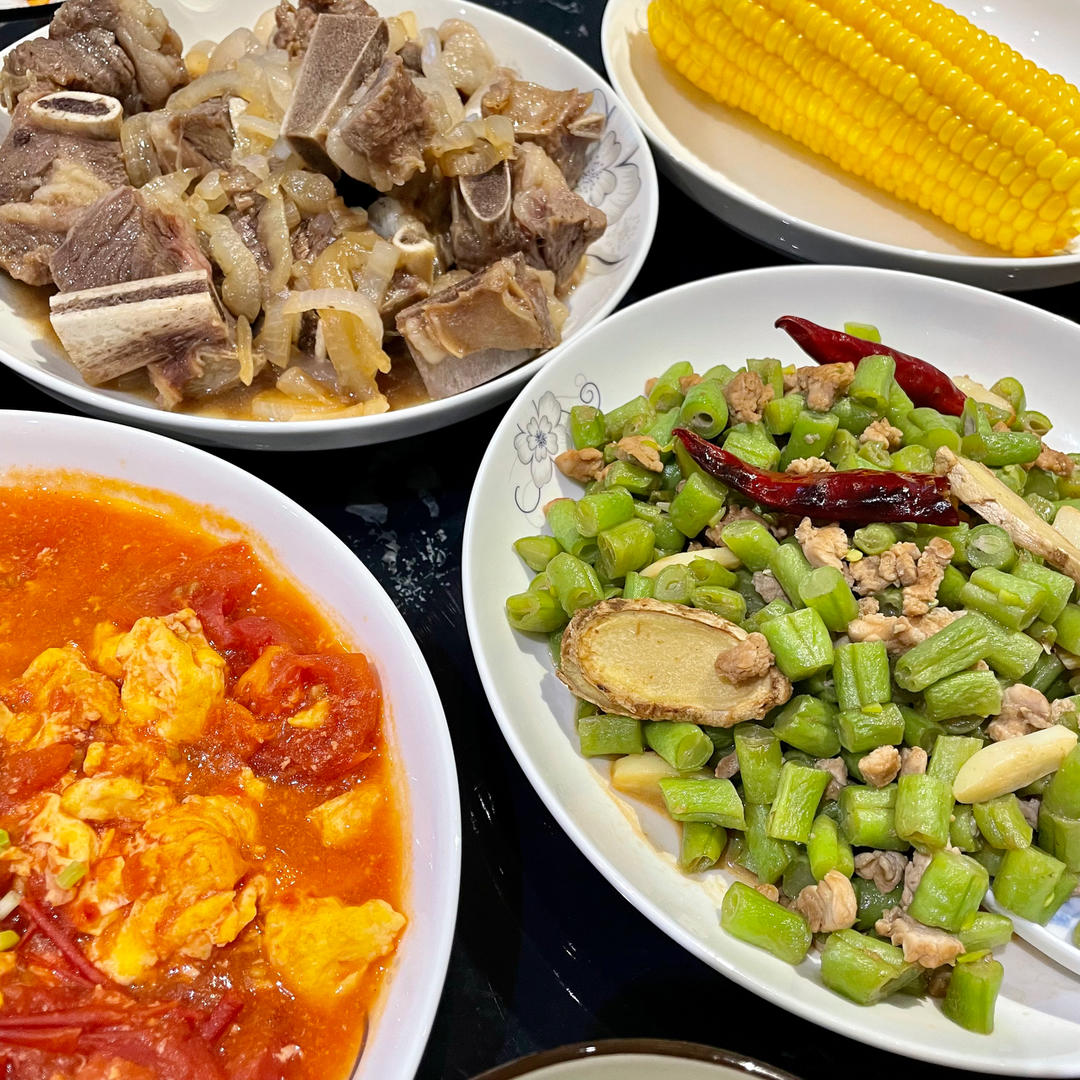 肉沫豆角下饭菜