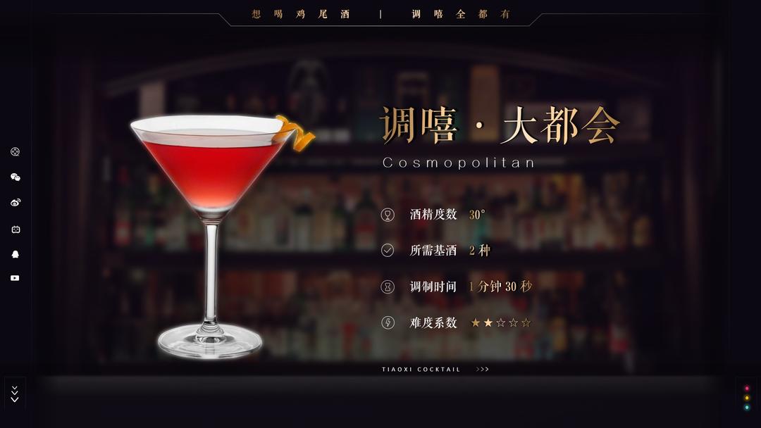 原创调嘻鸡尾酒之大都会