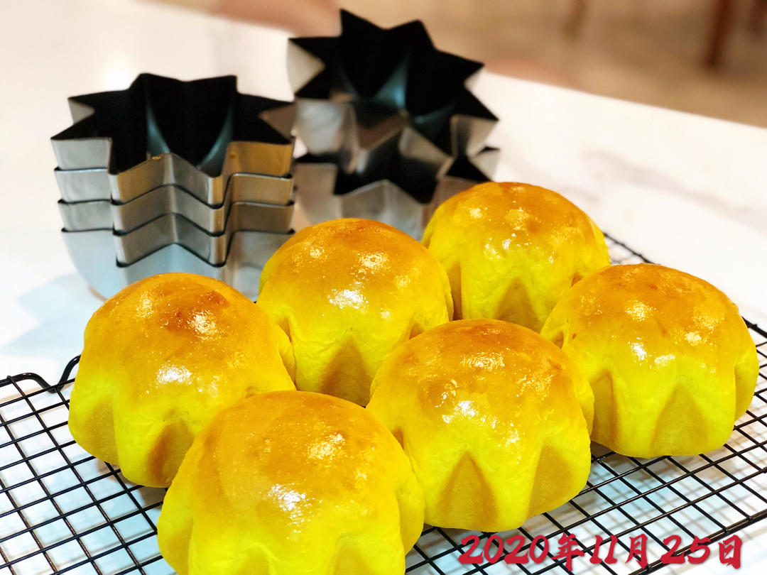 金灿灿南瓜星星面包