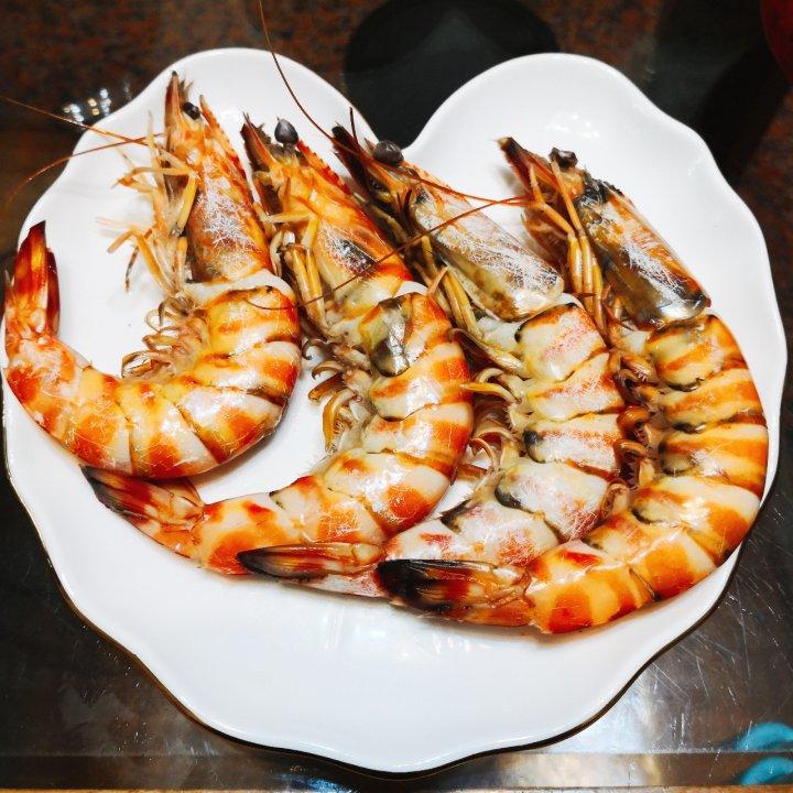 小兔子cdtf做的白灼黑虎虾