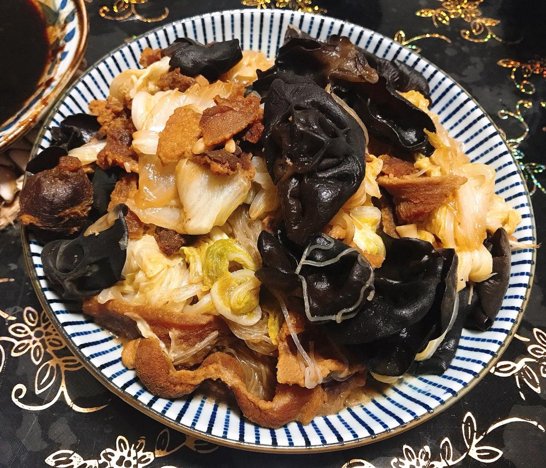 脂渣炒大白菜