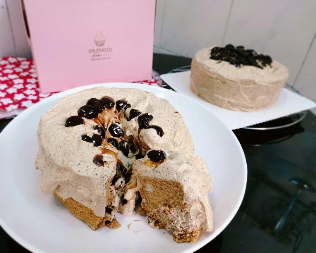 罪恶到爆炸的珍珠奶茶蛋糕