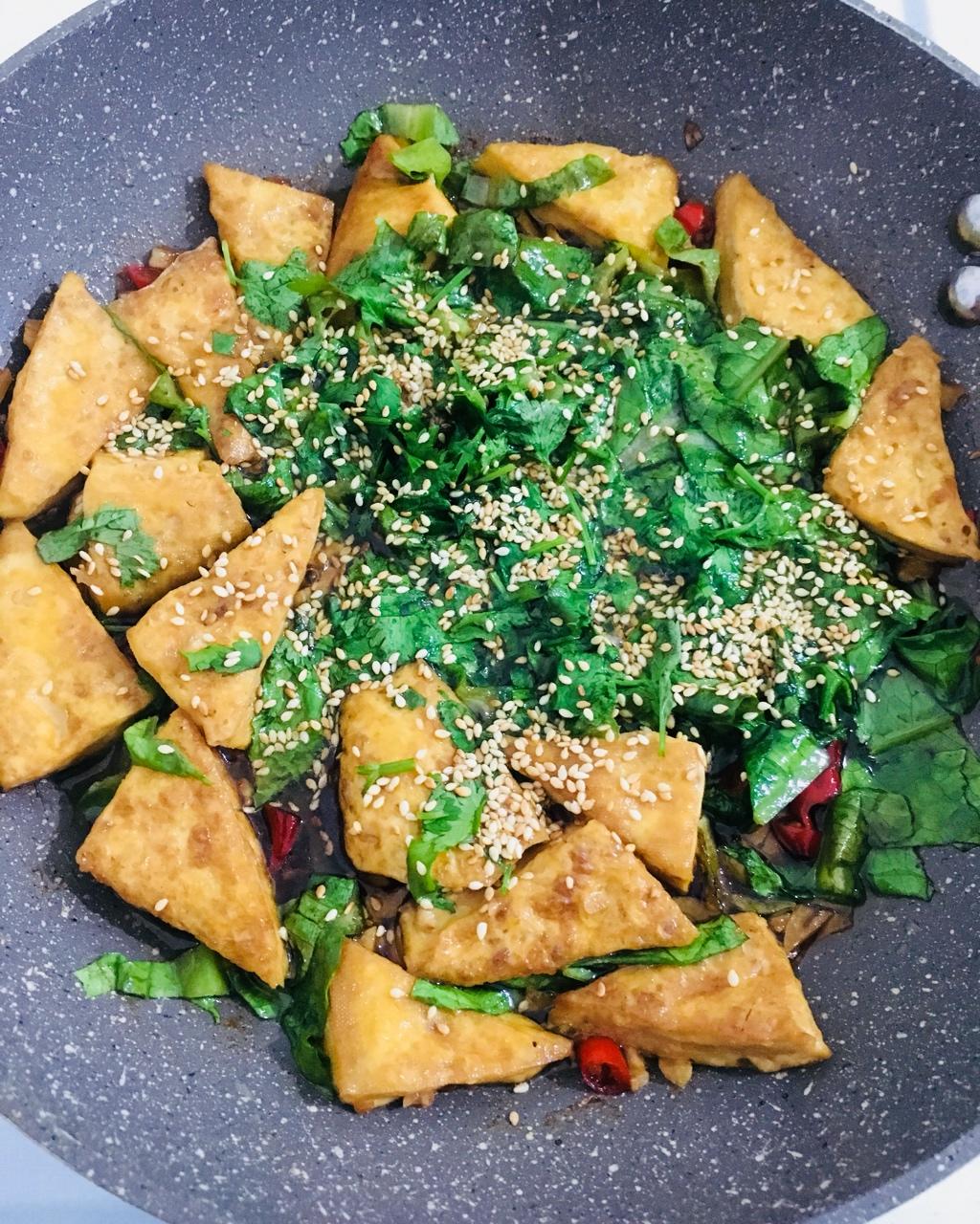 外酥里嫩的煎豆腐