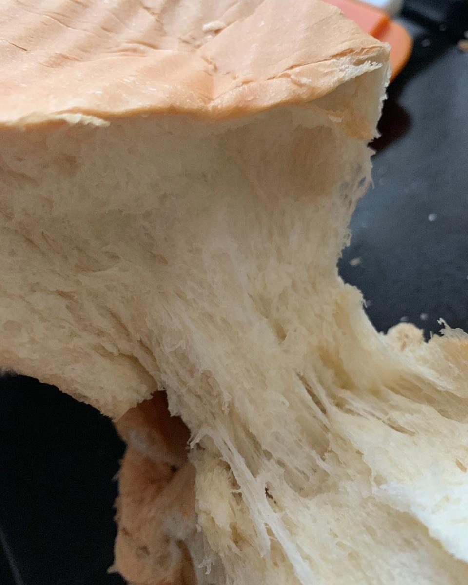 一次发酵❗️手撕吐司面包，柔软拉丝～