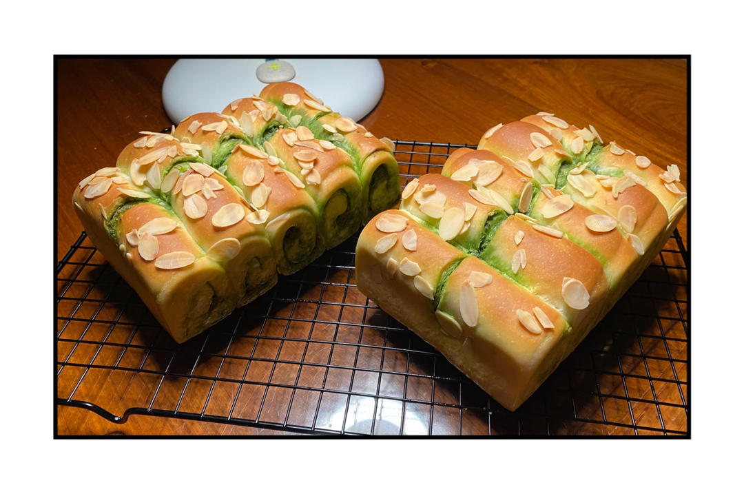 抹茶奶酥小金砖（70%中种吐司）