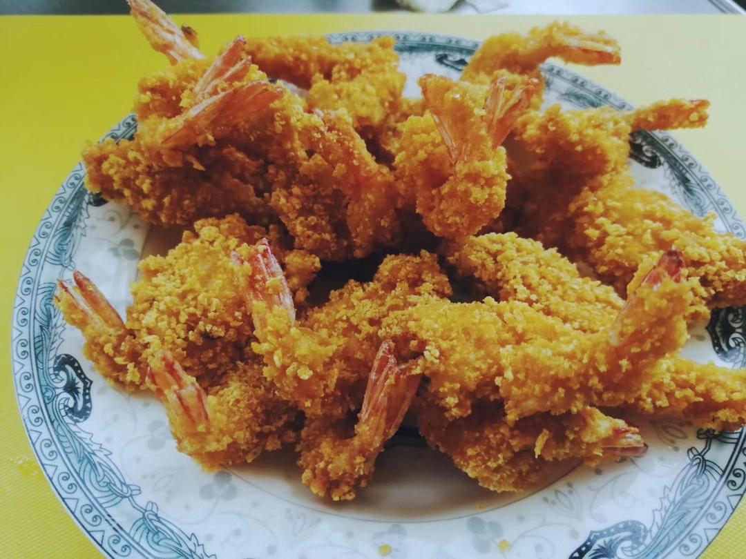 面包糠炸虾