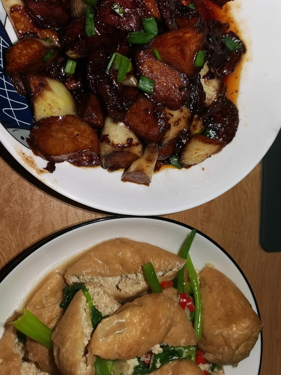油焖茭白(快手菜)