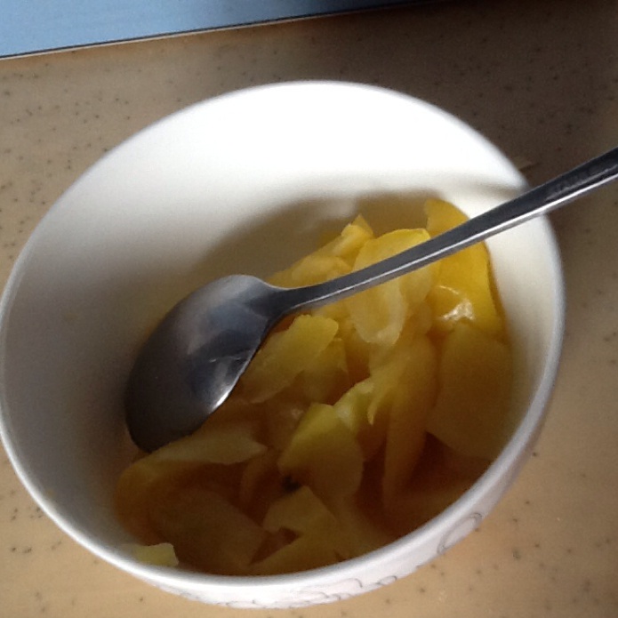 微波炉蒸苹果片