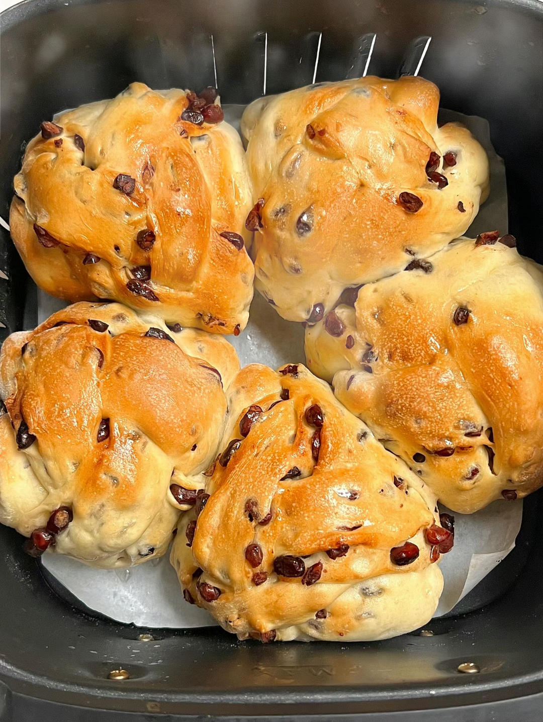 有空气炸锅也能做红豆面包🍞啦