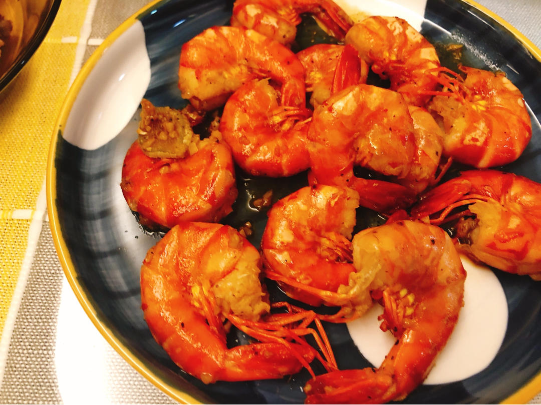 香煎黑虎虾，好吃到没朋友