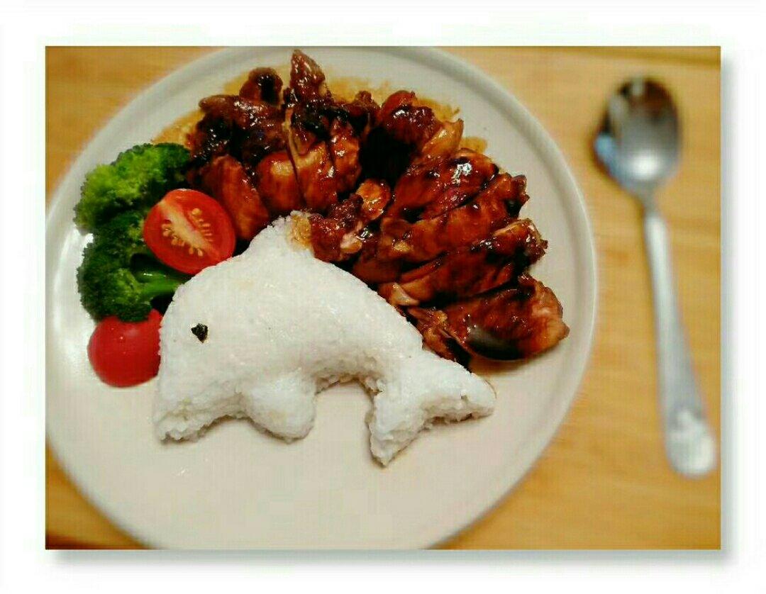 照烧鸡腿饭