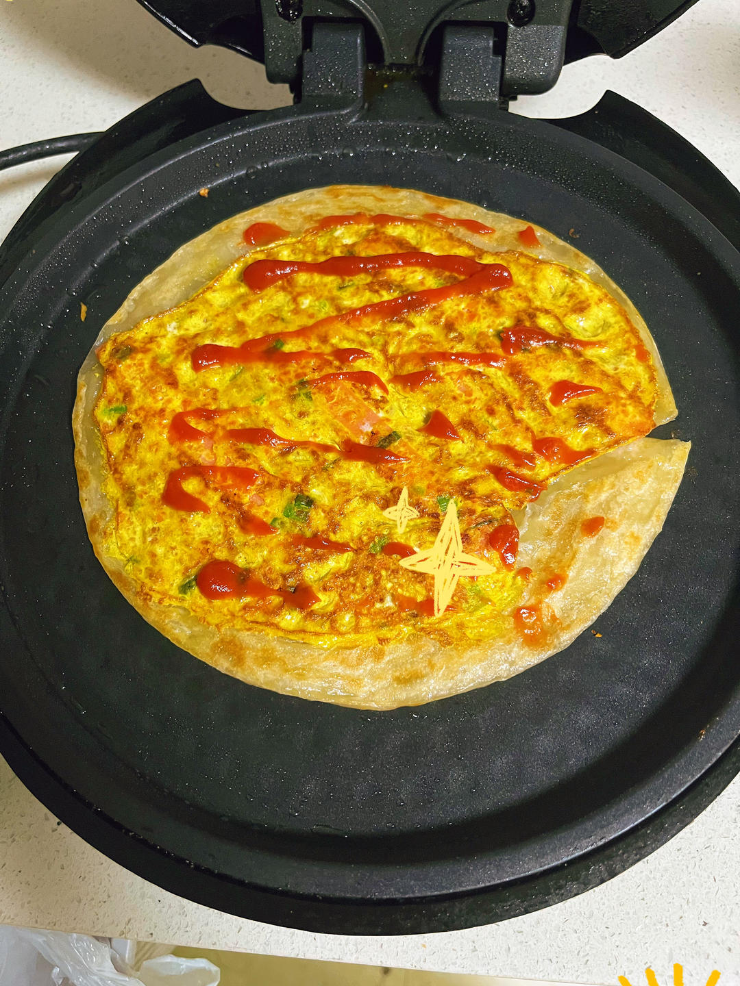 三分钟就可以做好孩子的早餐（手抓饼）