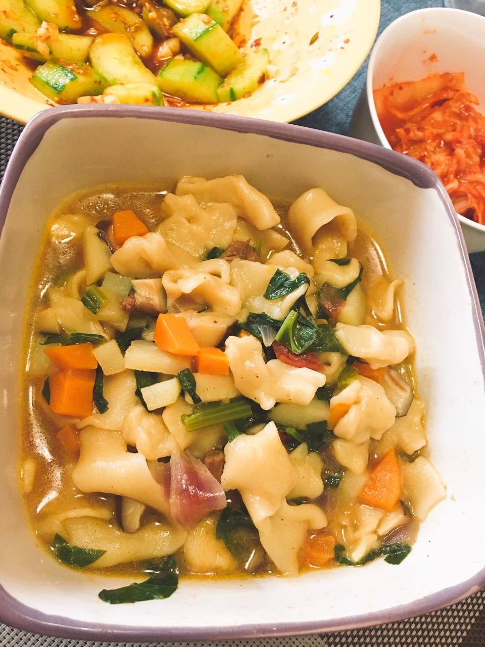 新疆汤饭（揪片子）附揪面片图解