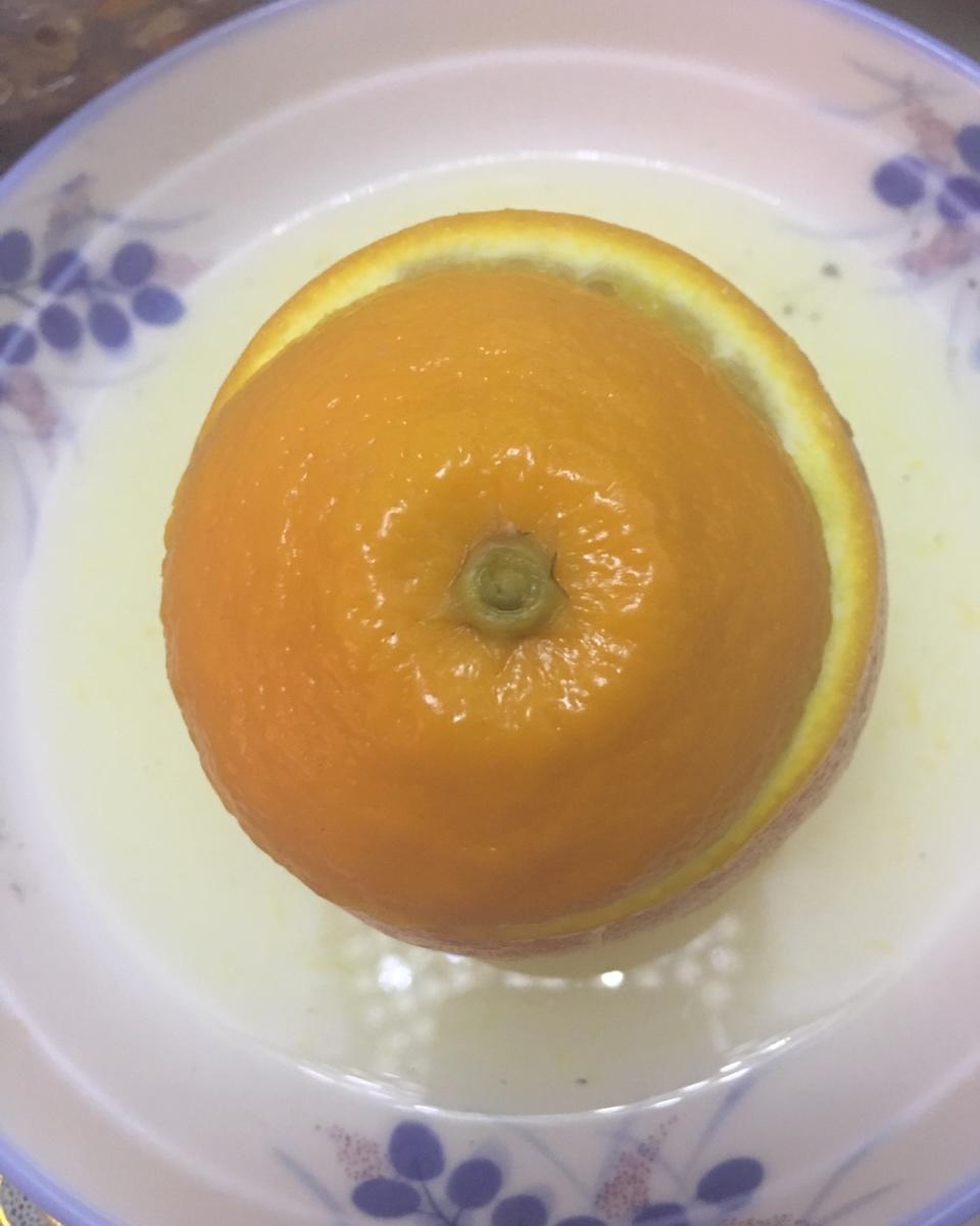 盐蒸橙子，治疗咳嗽，（详细步骤图）