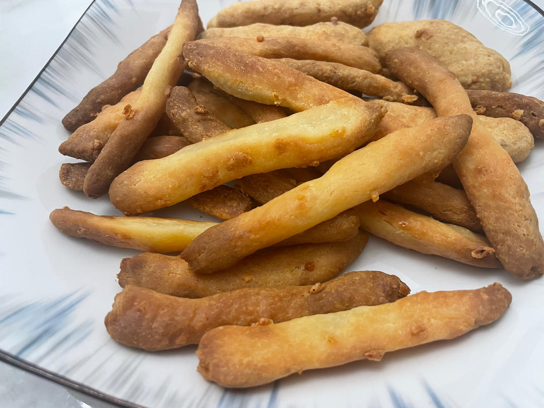 空气炸锅芝士饼干棒（无黄油简单版）的做法