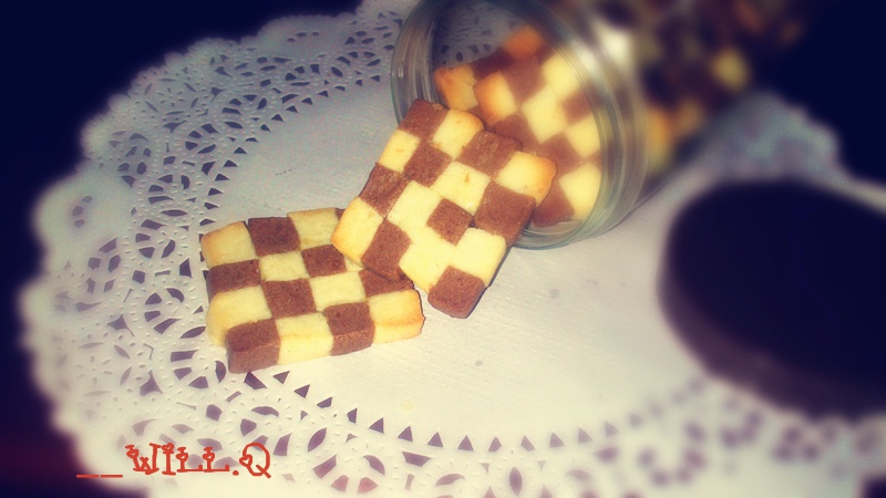 双色小棋格饼干