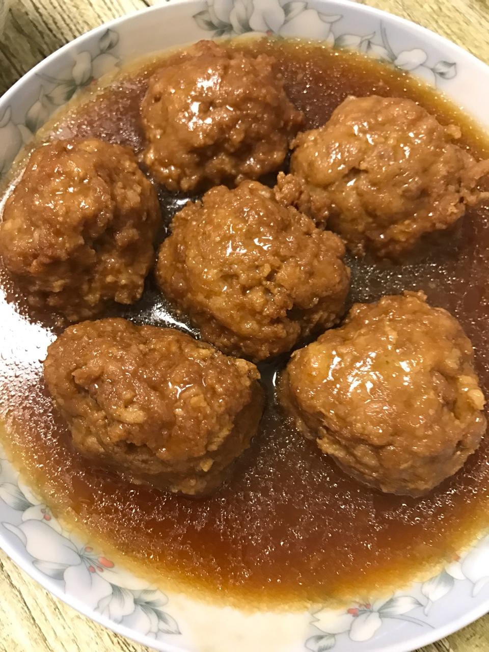 我是小柠檬呀做的家常四喜丸子