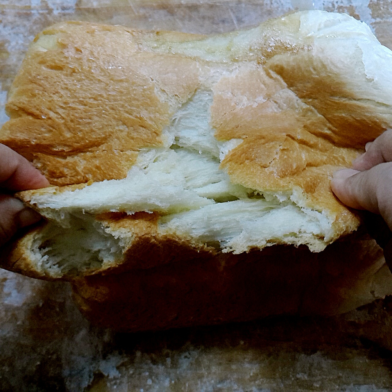 超级好吃的原味面包（面包机版）