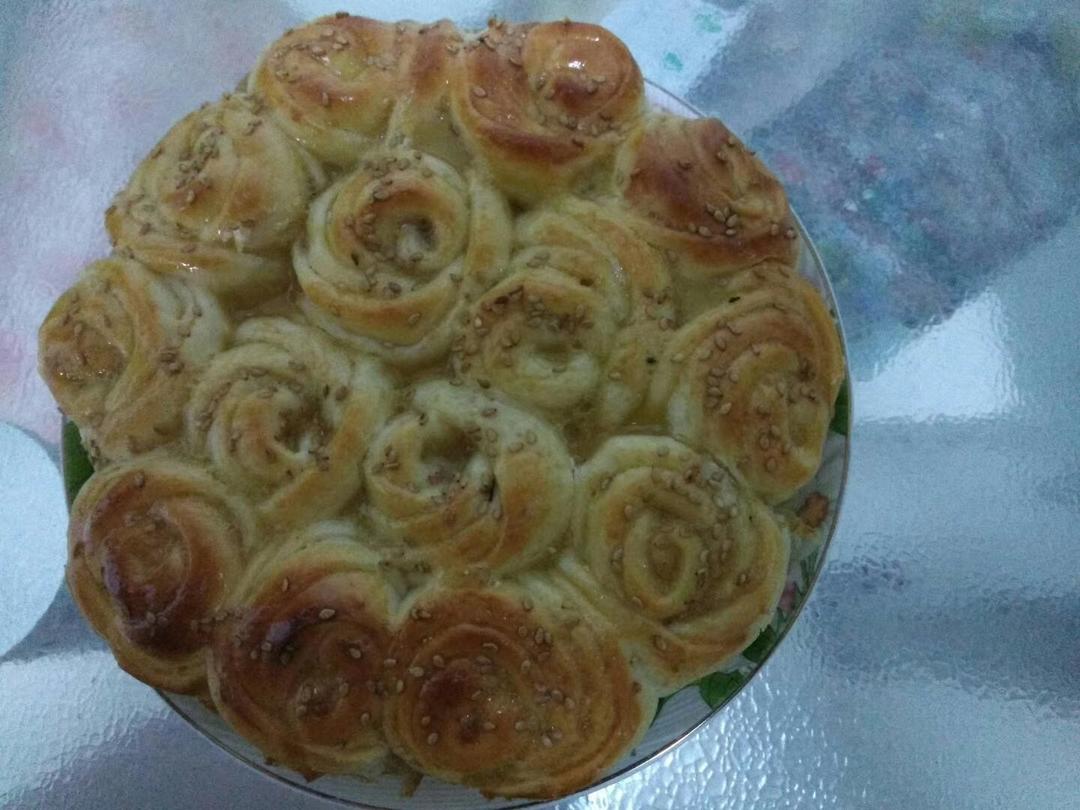 玫瑰花面包