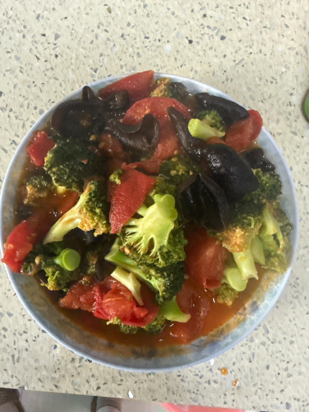 西红柿炒西兰花