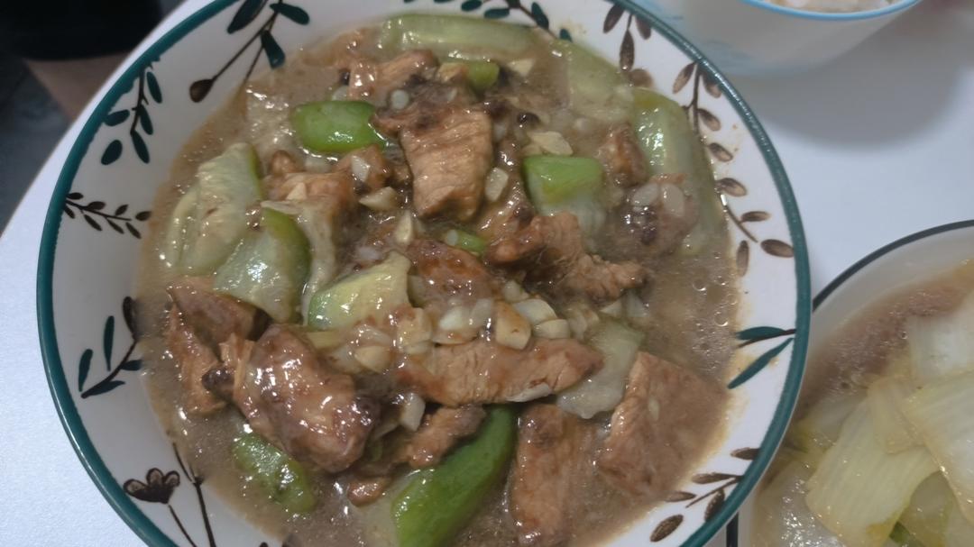 家常丝瓜炒肉