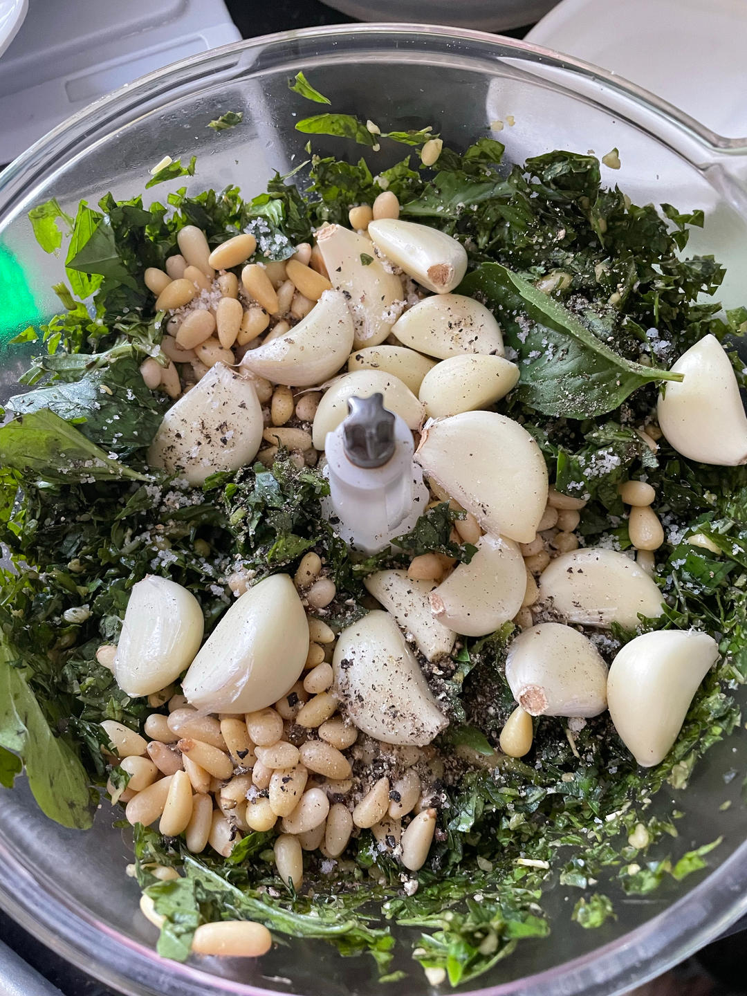 自制新鲜Pesto 传统罗勒松仁青酱意面酱