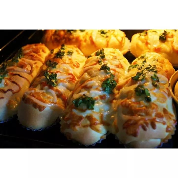 培根火腿香葱芝士面包