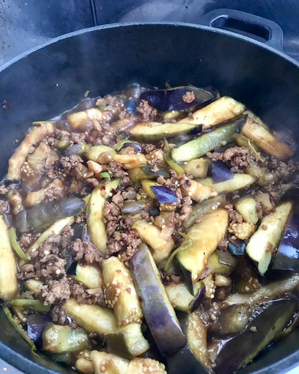 肉末茄子-Staub珐琅铸铁锅