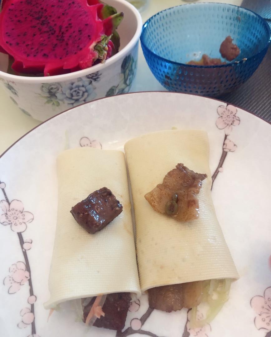 豆腐皮卷菜