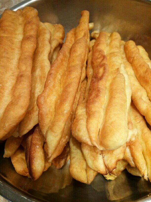 自制无泡打粉油条