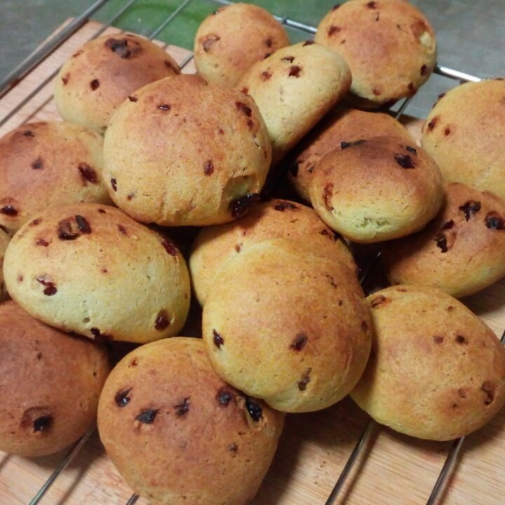 抹茶蔓越莓麻薯包（不回缩）
