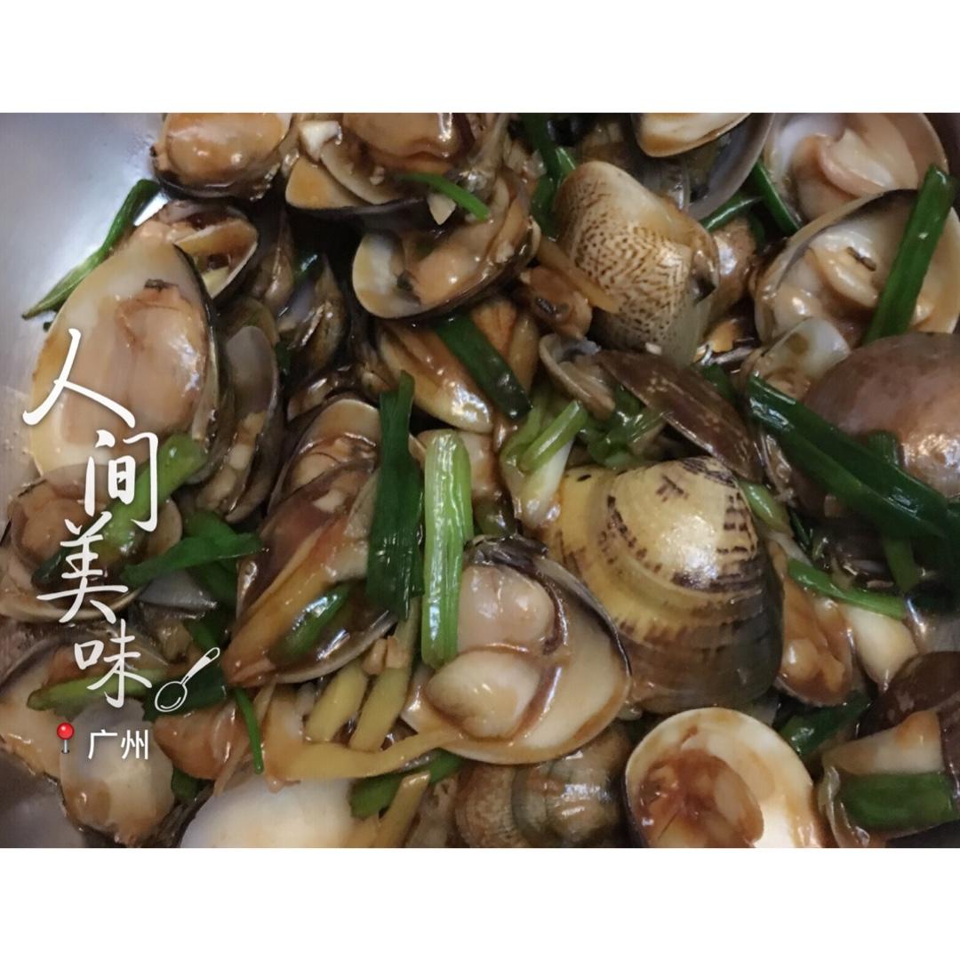 蒜香炒花甲