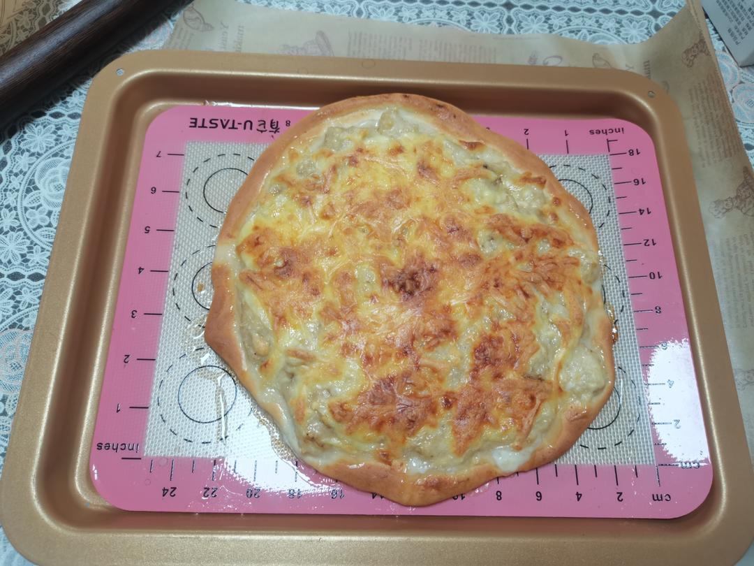 自制8寸香蕉披萨🍕外脆里软，香甜浓郁️‼️