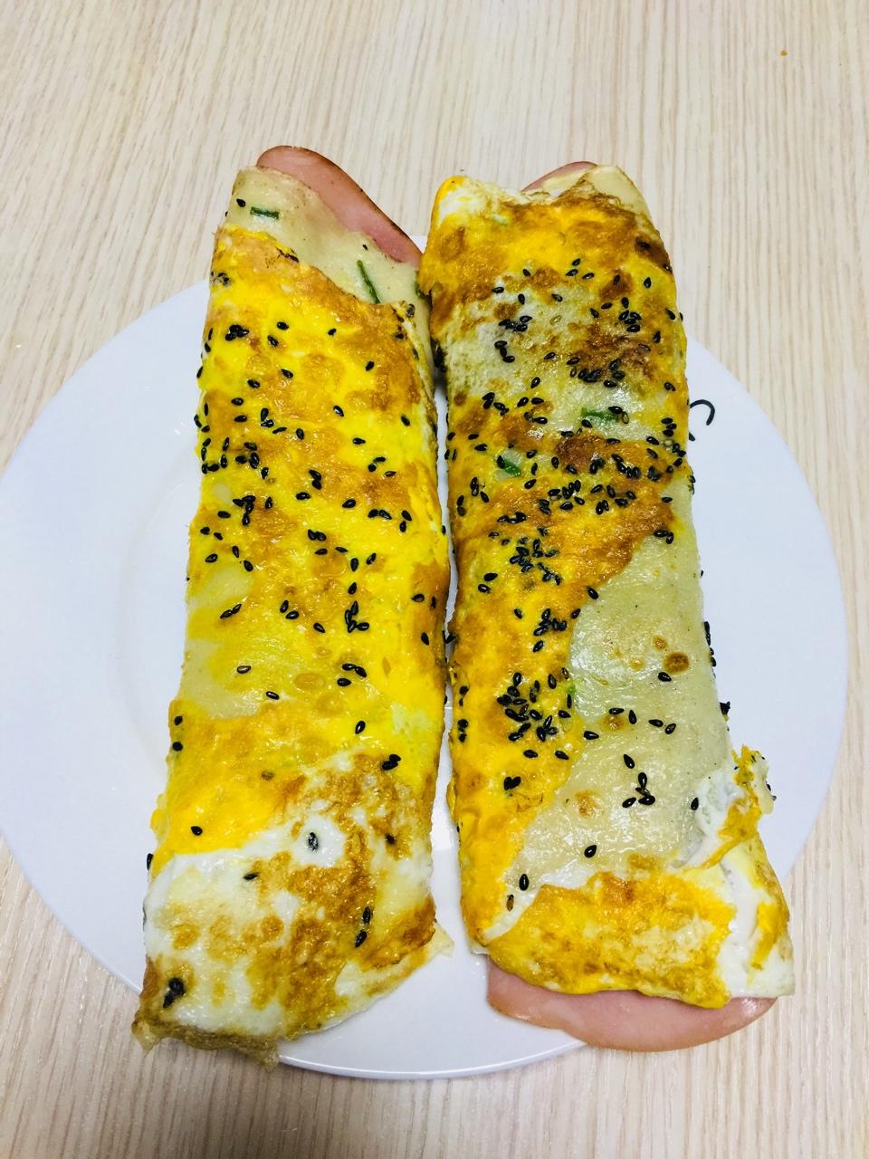 上海蛋饼 贝菱做的上海蛋饼 赞