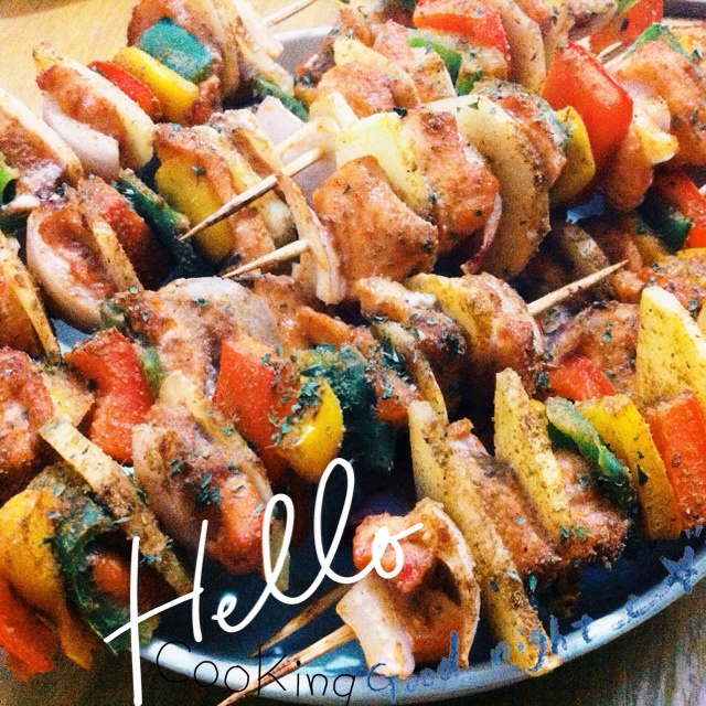 新奥尔良烤鸡肉串