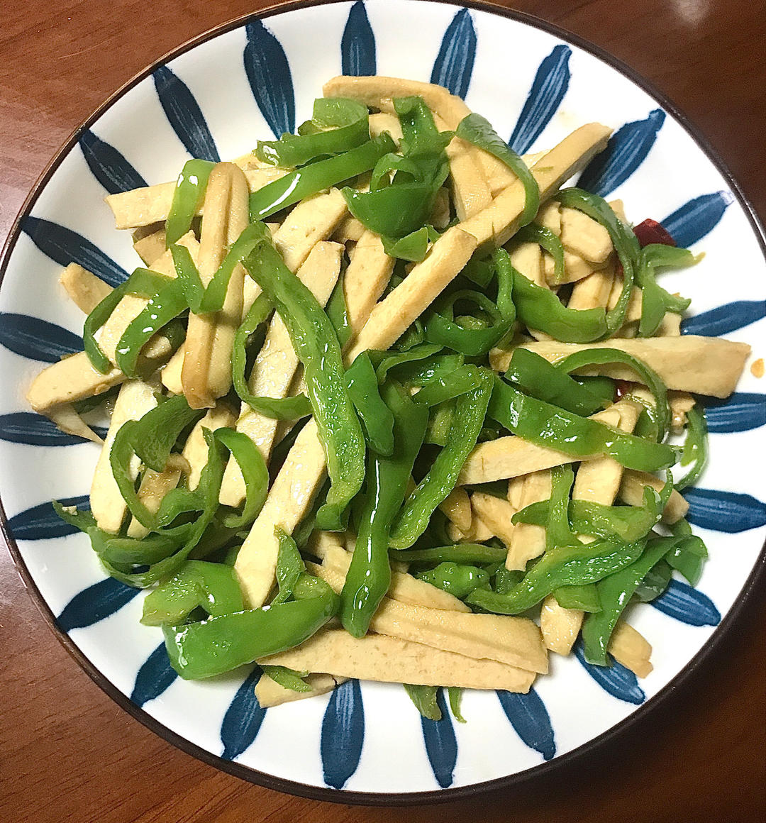 青椒炒豆干