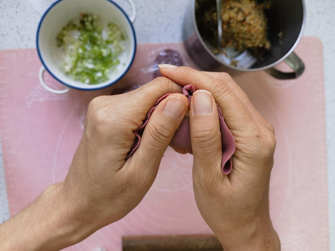 莜面蒸饺🔸馅饼（低纯）的做法 步骤6