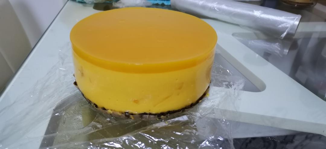 新手也可以的【芒果酸奶慕斯蛋糕】6寸活模。超赞