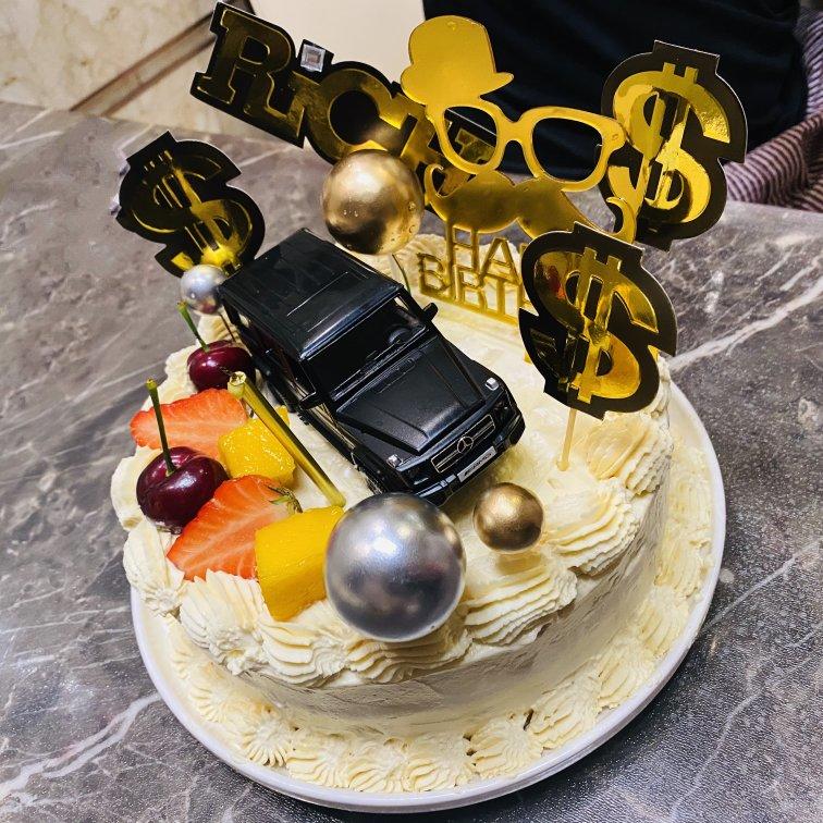 焦糖海盐生日蛋糕
