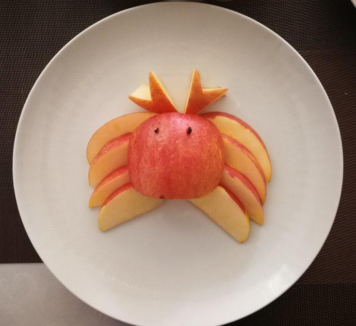 淡淡春03做的苹果螃蟹(创意小盘饰の十四)