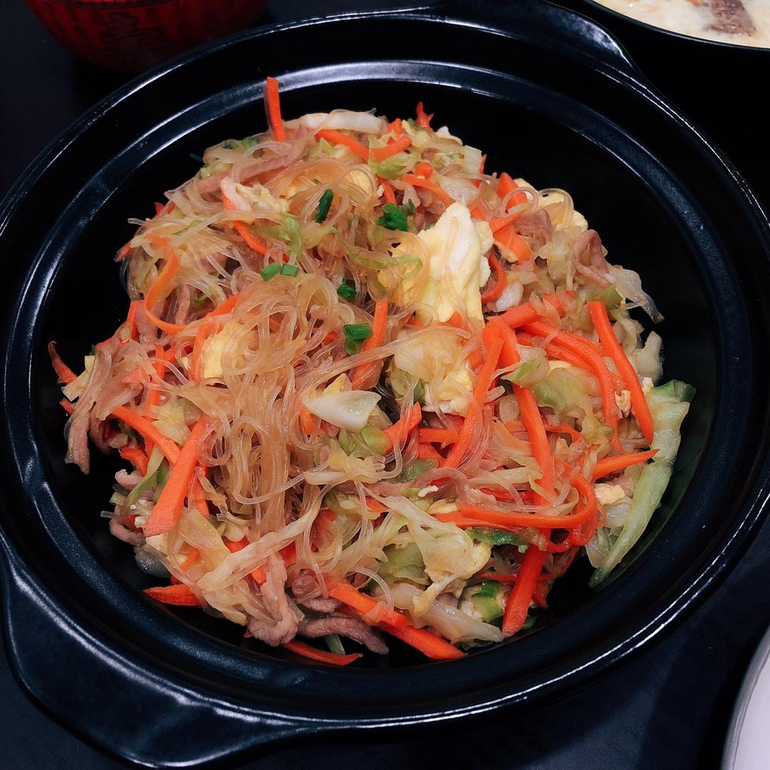 包菜炒粉丝