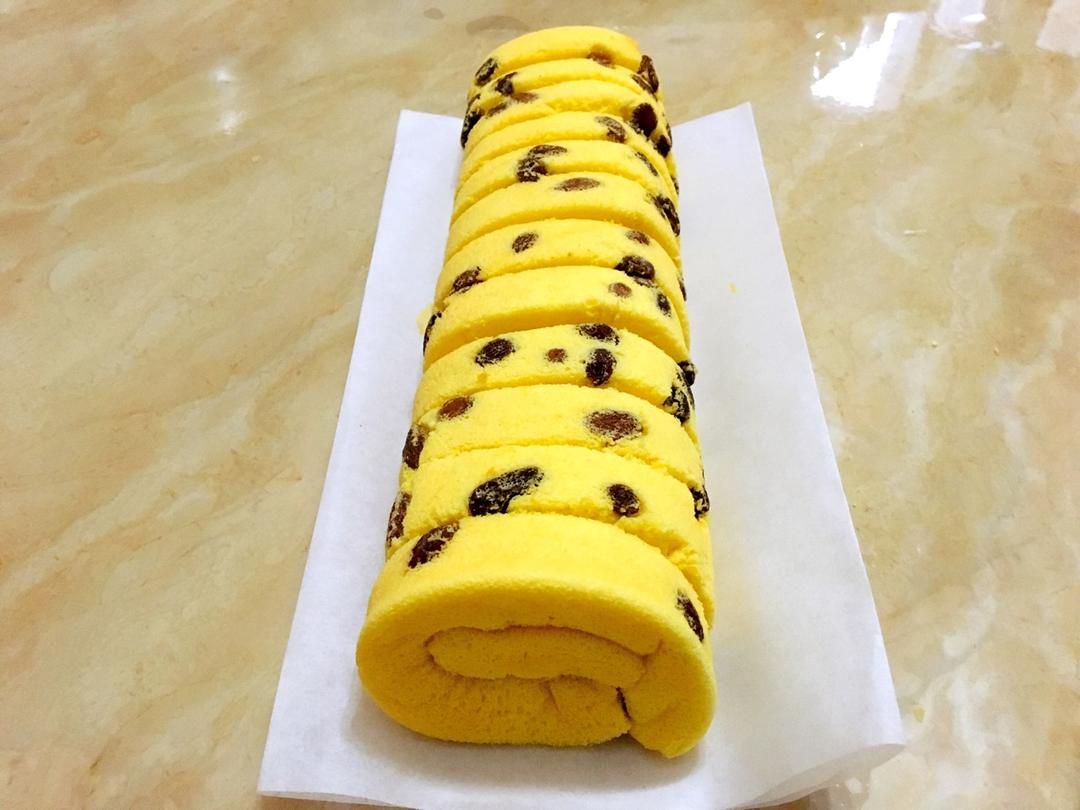 葡萄干蛋糕卷
