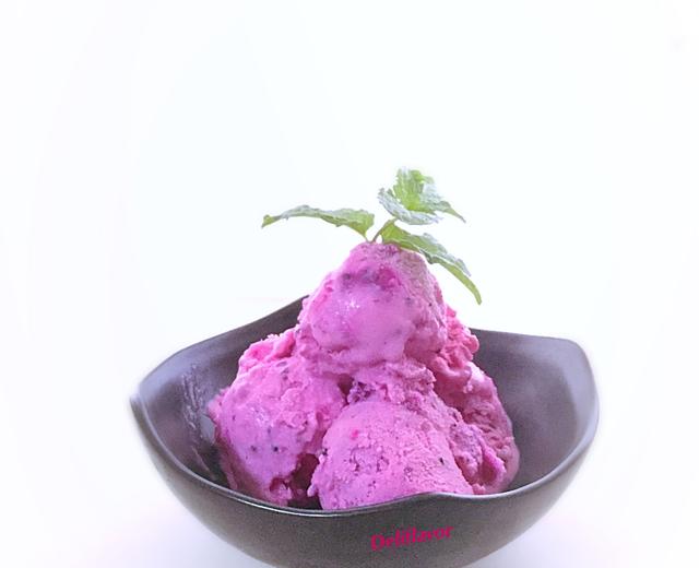 最好吃【红火龙果冰激凌】的做法