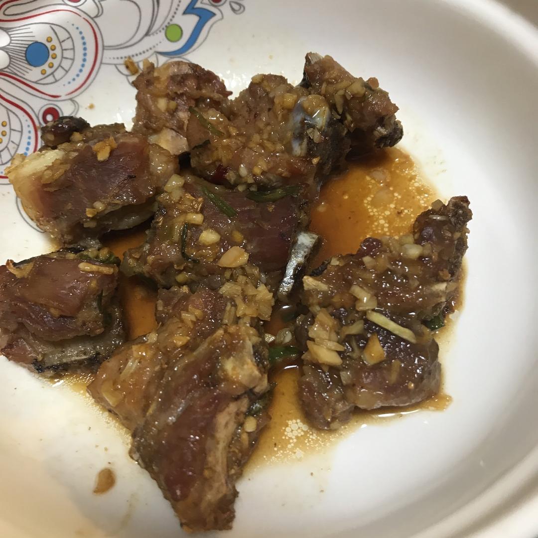 蒜香吮指烤肋排 | 外焦里嫩，骨肉分离（北鼎烤箱版）