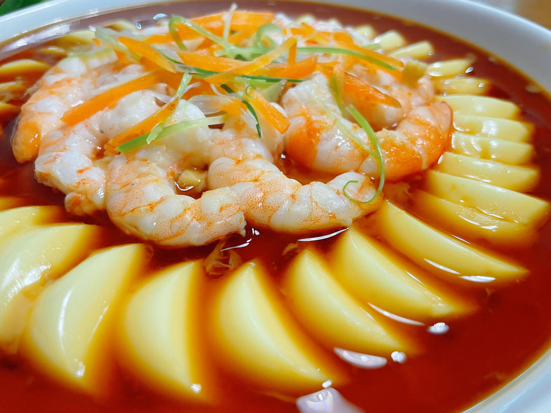 🌸年夜菜（蒸蒸日上）虾仁玉子豆腐蒸蛋🍮