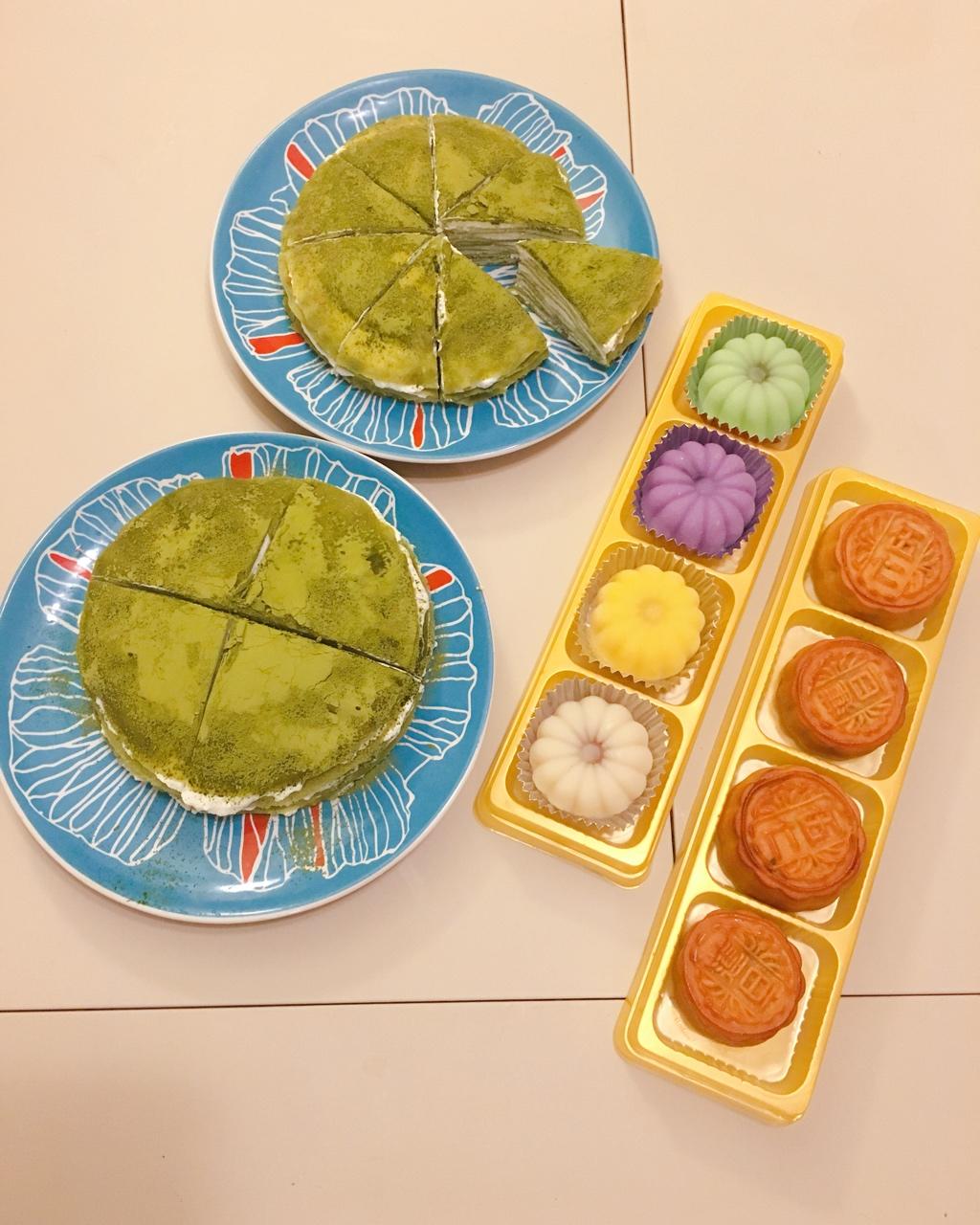 美味的煎蛋糕—抹茶千层蛋糕