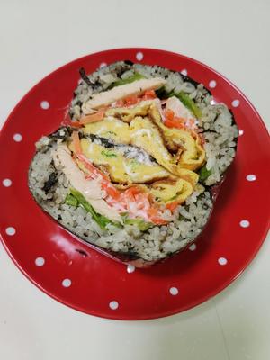 美味营养饭团🍙米饭别在炒着吃啦的做法 步骤8