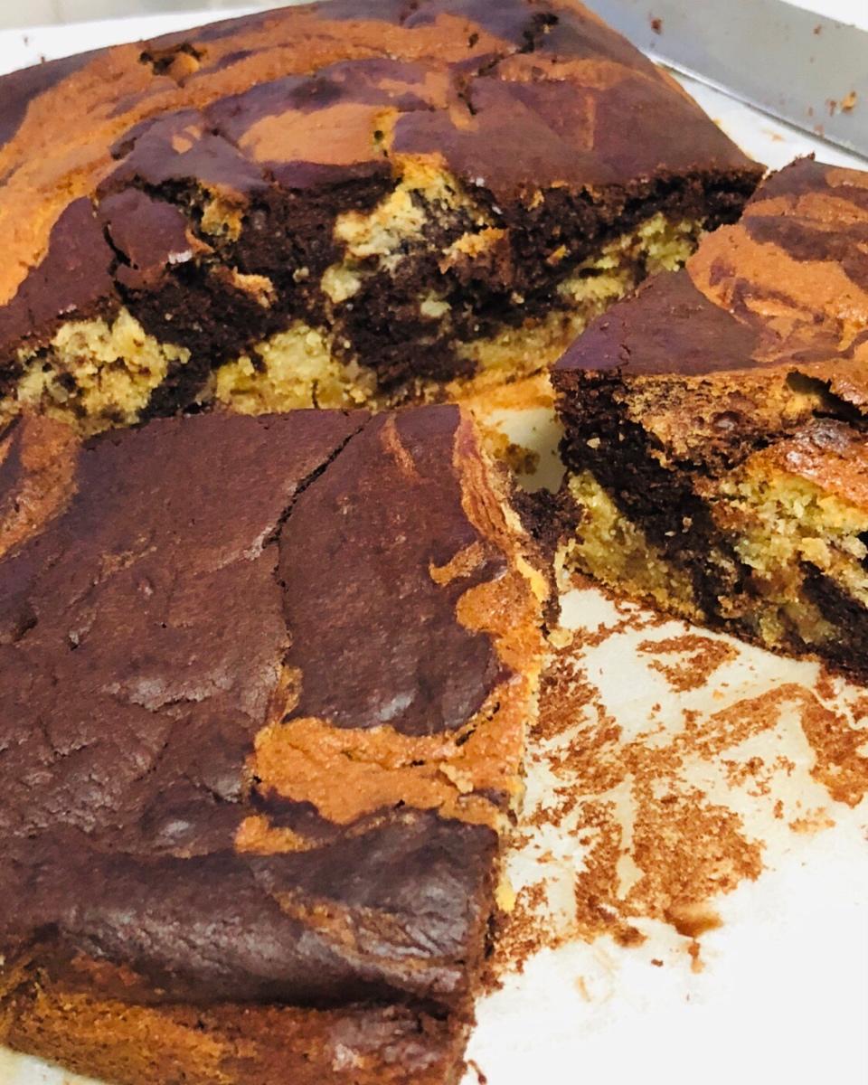 巧克力大理石纹香蕉蛋糕